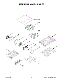 08 - Internal Oven Parts parts for Whirlpool Range KFDD500ESS05 from AppliancePartsPros.com