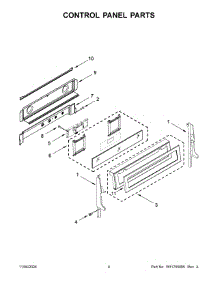 03 - Control Panel Parts parts for Whirlpool Range KFDD500ESS12 from AppliancePartsPros.com