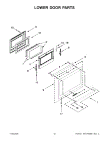 07 - Lower Door Parts parts for Whirlpool Range KFDD500ESS12 from AppliancePartsPros.com