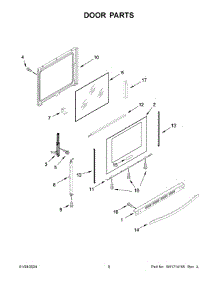 Door Parts parts for Whirlpool Range KFEG500EWH7 from AppliancePartsPros.com