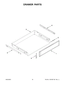 06 - Drawer Parts parts for Whirlpool Range KFEG504KPS1 from AppliancePartsPros.com