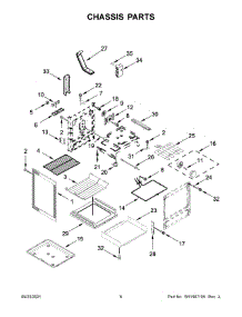 04 - Chassis Parts parts for Whirlpool Range KFEG504KPS1 from AppliancePartsPros.com