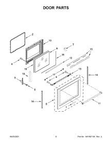 05 - Door Parts parts for Whirlpool Range KFEG504KPS1 from AppliancePartsPros.com
