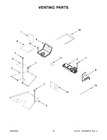 06 - Venting Parts parts for Whirlpool Range KFGC500JBK05 from AppliancePartsPros.com