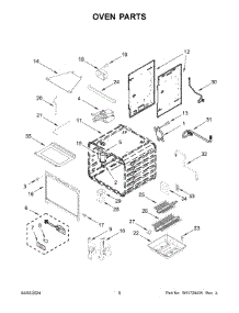 05 - Oven Parts parts for Whirlpool Range KFGC500JBK07 from AppliancePartsPros.com
