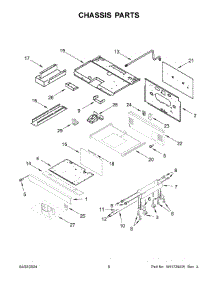 04 - Chassis Parts parts for Whirlpool Range KFGC500JBK07 from AppliancePartsPros.com