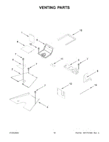 06 - Venting Parts parts for Whirlpool Range KFGC500JMB07 from AppliancePartsPros.com