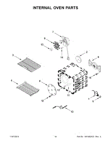 08 - Internal Oven Parts parts for Whirlpool Range KFGC500JMH00 from AppliancePartsPros.com