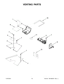 06 - Venting Parts parts for Whirlpool Range KFGC500JMH00 from AppliancePartsPros.com