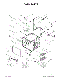 05 - Oven Parts parts for Whirlpool Range KFGC500JPA07 from AppliancePartsPros.com