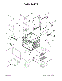 05 - Oven Parts parts for Whirlpool Range KFGC500JSC07 from AppliancePartsPros.com