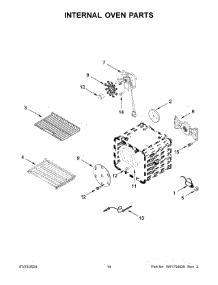 08 - Internal Oven Parts parts for Whirlpool Range KFGC500JSC07 from AppliancePartsPros.com