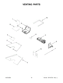 06 - Venting Parts parts for Whirlpool Range KFGC500JSS07 from AppliancePartsPros.com