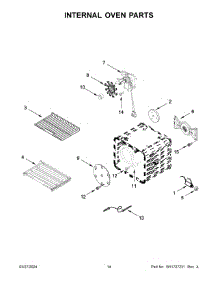 08 - Internal Oven Parts parts for Whirlpool Range KFGC500JSS07 from AppliancePartsPros.com