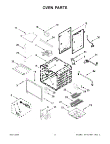 05 - Oven Parts parts for Whirlpool Range KFGC506JAV05 from AppliancePartsPros.com