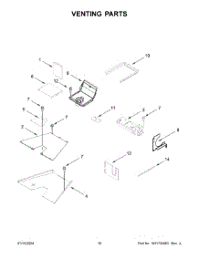 06 - Venting Parts parts for Whirlpool Range KFGC506JAV07 from AppliancePartsPros.com