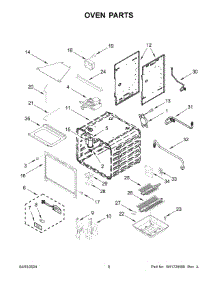 05 - Oven Parts parts for Whirlpool Range KFGC506JBK07 from AppliancePartsPros.com