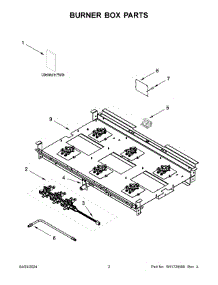 02 - Burner Box Parts parts for Whirlpool Range KFGC506JBK07 from AppliancePartsPros.com