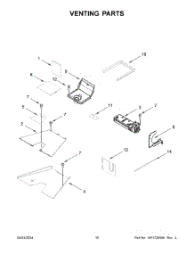 06 - Venting Parts parts for Whirlpool Range KFGC506JBK07 from AppliancePartsPros.com