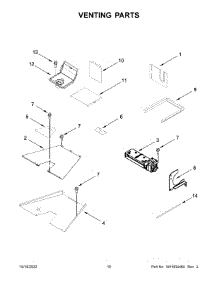 06 - Venting Parts parts for Whirlpool Range KFGC506JPA05 from AppliancePartsPros.com