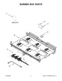 02 - Burner Box Parts parts for Whirlpool Range KFGC506JPA05 from AppliancePartsPros.com