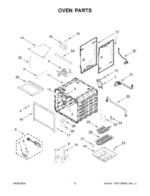 05 - Oven Parts parts for Whirlpool Range KFGC506JPA07 from AppliancePartsPros.com