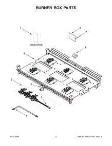 02 - Burner Box Parts parts for Whirlpool Range KFGC506JSS07 from AppliancePartsPros.com