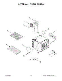 08 - Internal Oven Parts parts for Whirlpool Range KFGC506JSS07 from AppliancePartsPros.com