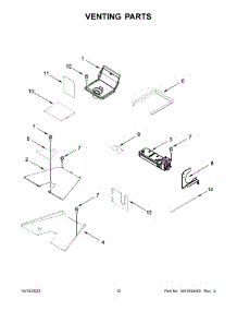 07 - Venting Parts parts for Whirlpool Range KFGC558JBK05 from AppliancePartsPros.com
