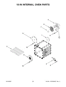 11 - 18-In Internal Oven Parts parts for Whirlpool Range KFGC558JBK05 from AppliancePartsPros.com
