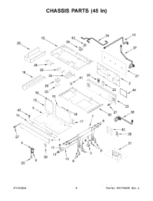 04 - Chassis Parts (48 In) parts for Whirlpool Range KFGC558JIB07 from AppliancePartsPros.com