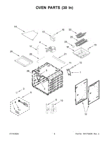 05 - Oven Parts (30 In) parts for Whirlpool Range KFGC558JIB07 from AppliancePartsPros.com