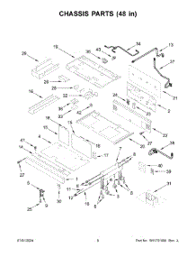 04 - Chassis Parts (48 In) parts for Whirlpool Range KFGC558JMB07 from AppliancePartsPros.com