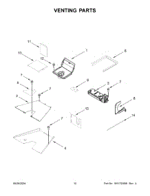 Venting Parts parts for Whirlpool Range KFGC558JMH07 from AppliancePartsPros.com