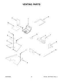 07 - Venting Parts parts for Whirlpool Range KFGC558JSC07 from AppliancePartsPros.com