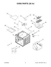 05 - Oven Parts (30 In) parts for Whirlpool Range KFGC558JSC07 from AppliancePartsPros.com