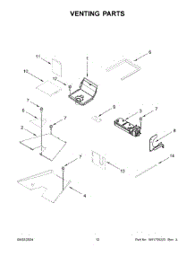 07 - Venting Parts parts for Whirlpool Range KFGC558JYP07 from AppliancePartsPros.com