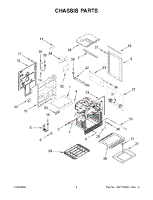 05 - Chassis Parts parts for Whirlpool Range KFGD500EBS11 from AppliancePartsPros.com