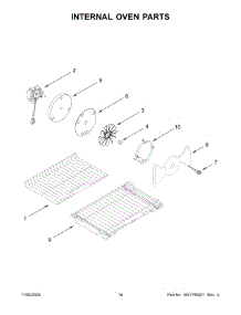 08 - Internal Oven Parts parts for Whirlpool Range KFGD500EBS11 from AppliancePartsPros.com