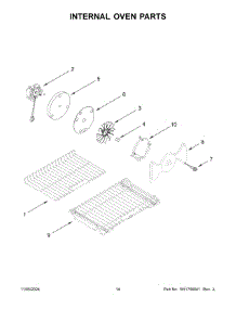 08 - Internal Oven Parts parts for Whirlpool Range KFGD500EWH11 from AppliancePartsPros.com