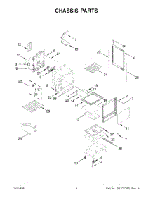 04 - Chassis Parts parts for Whirlpool Range KFGG500EBS9 from AppliancePartsPros.com