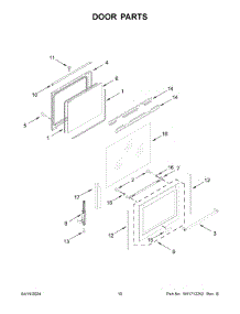 06 - Door Parts parts for Whirlpool Range KFGG504KPS4 from AppliancePartsPros.com