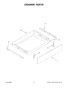 07 - Drawer Parts parts for Whirlpool Range KFGG504KPS4 from AppliancePartsPros.com