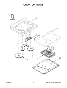 02 - Cooktop Parts parts for Whirlpool Air Conditioner KFID500ESS05 from AppliancePartsPros.com