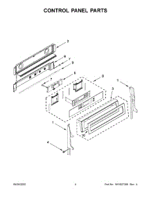 03 - Control Panel Parts parts for Whirlpool Air Conditioner KFID500ESS05 from AppliancePartsPros.com