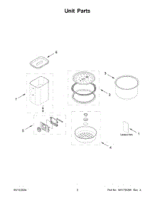 02 - Unit Parts parts for Whirlpool Mixer KGC3155BM0 from AppliancePartsPros.com