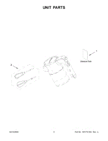 02 - Unit Parts parts for Whirlpool Mixer KHMR700SE0 from AppliancePartsPros.com