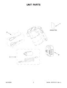 02 - Unit Parts parts for Whirlpool Mixer KHMR762SE0 from AppliancePartsPros.com