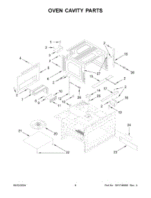 Oven Cavity Parts parts for Whirlpool Microwave KMBD104GSS02 from AppliancePartsPros.com