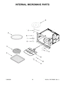 06 - Internal Microwave Parts parts for Whirlpool Microwave KMBP100EBS21 from AppliancePartsPros.com